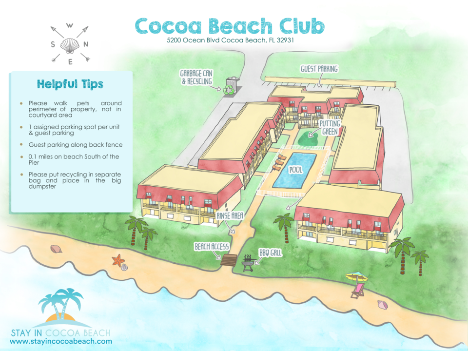 cocoa beach club condos map infographic