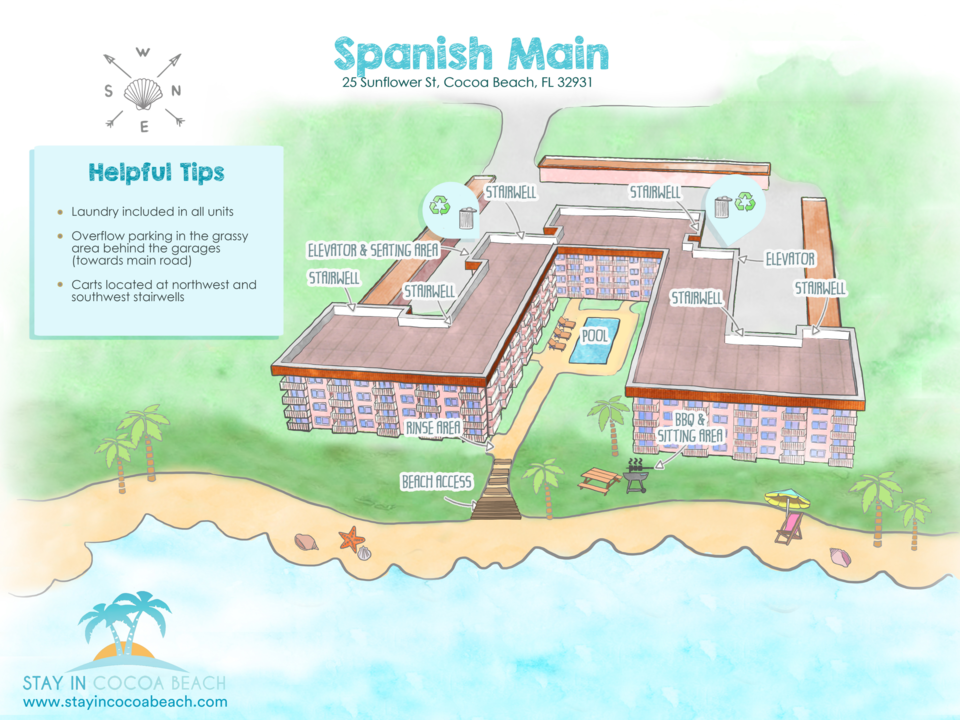 spanish main condos map infographic