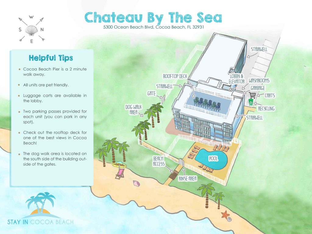 chateau by the sea rentals map